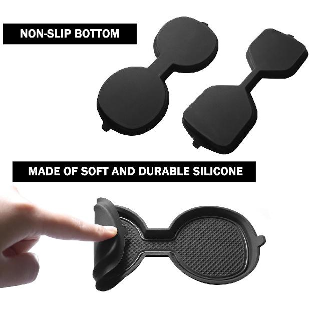 SENSHINE 3D Cup Holder Erts For Toyota Rav4 Accessories 2025 2024 Silicone Cup Coaster Mat Center Console Liner Protector Pad For Toyota Rav4