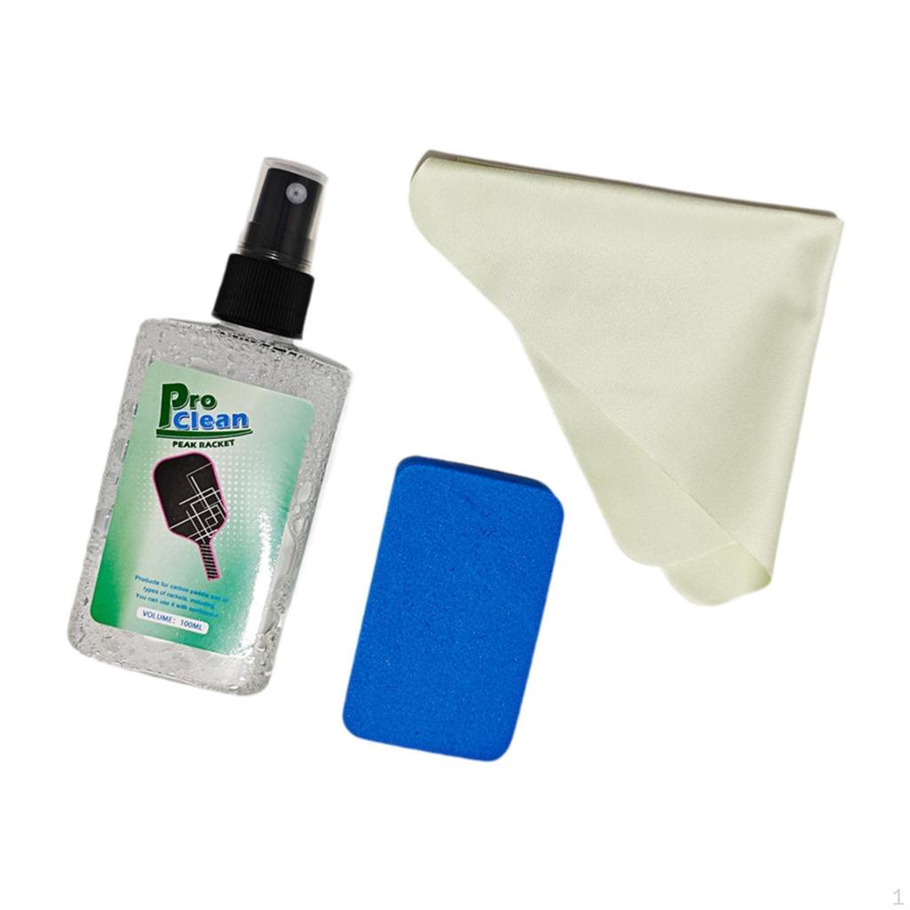 100 мл очиститель поверхности ракетки Pickleball устраняет остатки грязи портативный
