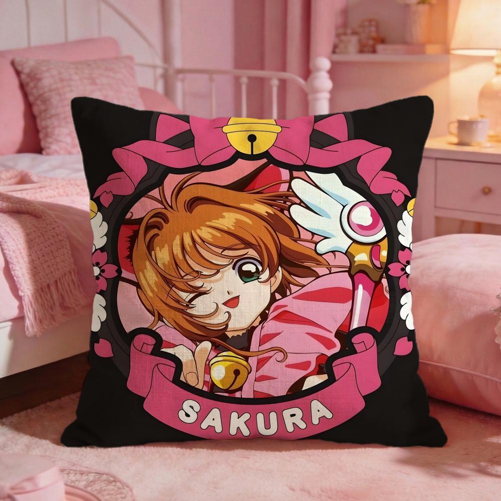 CCardcaptor SakuraS Anime Cushion Cover Premium Comfort Reversible Pillow Cove Two In One Design For Any Room Car Interior