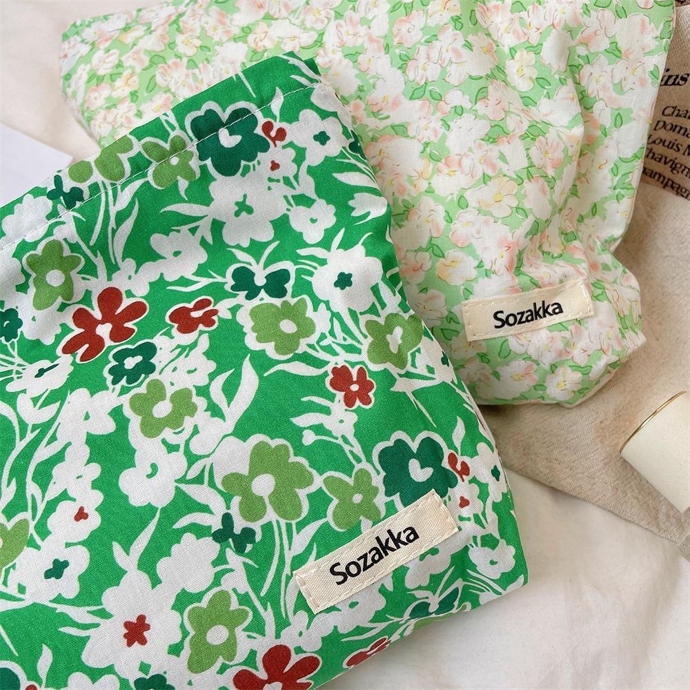 Large Capacity Skincare Products Pouch Floral Makeup Lipstick Storage Bag Cosmetic Bag  Travel