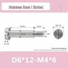 Винт-втулка с прорезью из нержавеющей стали M4*D5D6 с частичной резьбой и гладким стержнем
