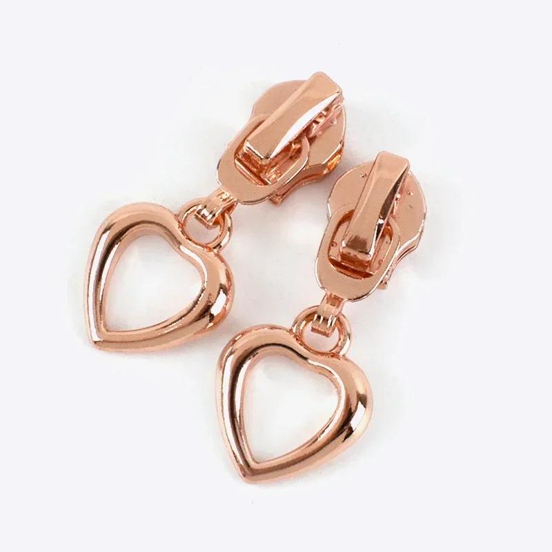 Meetee 5/10/20 шт. 5# Бегунок для молнии для нейлоновых молний Пластиковые спиральные молнии Головки бегунка Ремонтные наборы DIY Швейные аксессуары для одежды