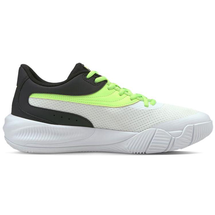 Puma Мужские кроссовки Triple Basketball White Green Glare 195217-10