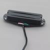 FLEOR Полностью черный Alnico 5 Горячий Двойной Рельсовый Звукосниматель Мини-Хамбакерный Звукосниматель 4 Провода для ST/SQ Гитары