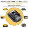 Адаптер для аккумулятора DM18M для инструментов Makita 18V Преобразователь для аккумулятора Dewalt 20V и аккумулятора Milwaukee M18 18V в аккумулятор Makita 18V