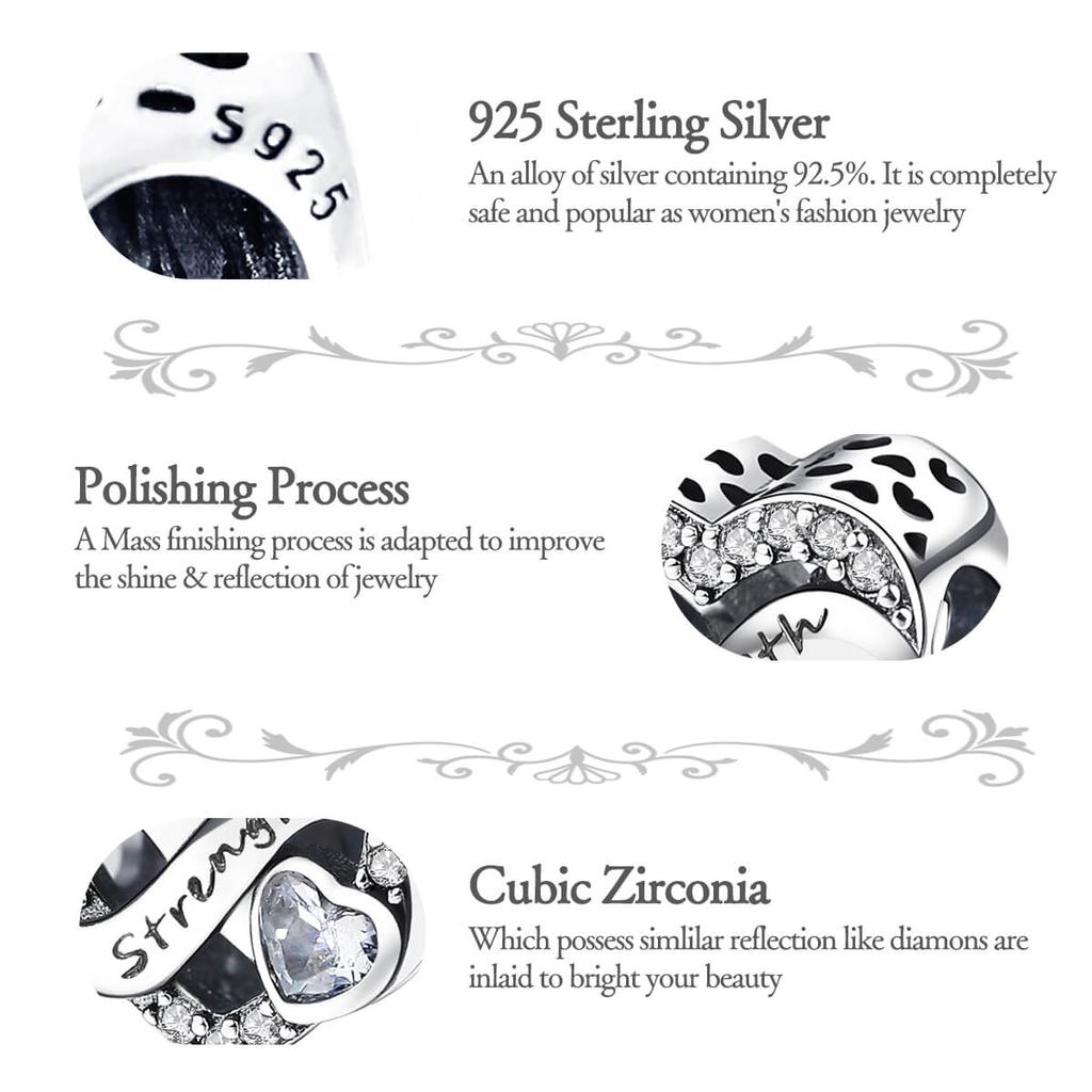 Новый Стерлингового Серебра 925 пробы Камень Сердце Новый дизайн Бусина Подходит Оригинальные Модные Подвески Браслет Женские Ювелирные Изделия DIY Подарок