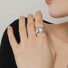 ozel Silver925 Cutout Wide Ring PS170R