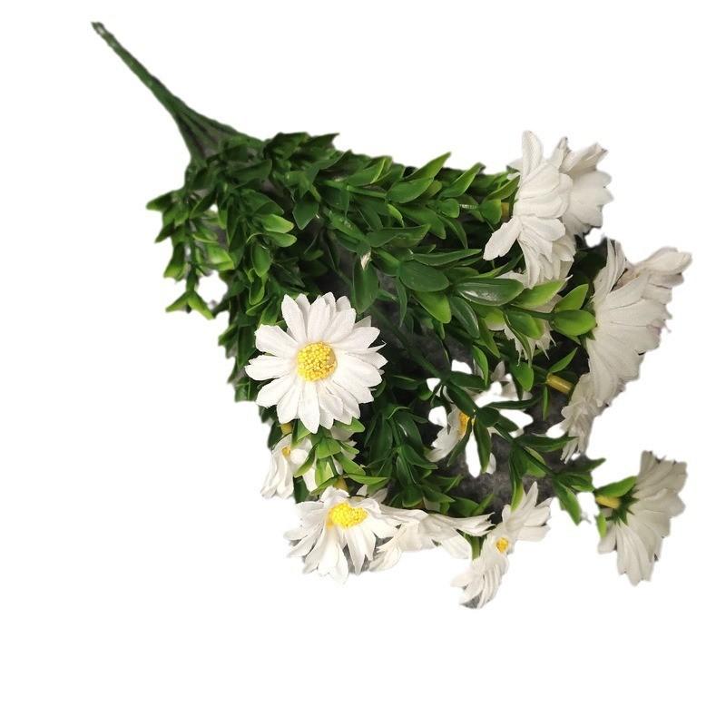 Silk Artificial Daisies Chrysanthemum Bouquet Indoor Plant Wedding Decoration