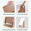 360 Degrees Rotatable Makeup Mirror with Wooden Base High Clarity Men Women Desktop Vanity Mirror Portable Travel Rectangle Cosmetic Mirror
