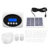 3W Solar Automatic Watering Device Garden Dual Pump Timed Irrigator Plant Watering Drip Kit Black