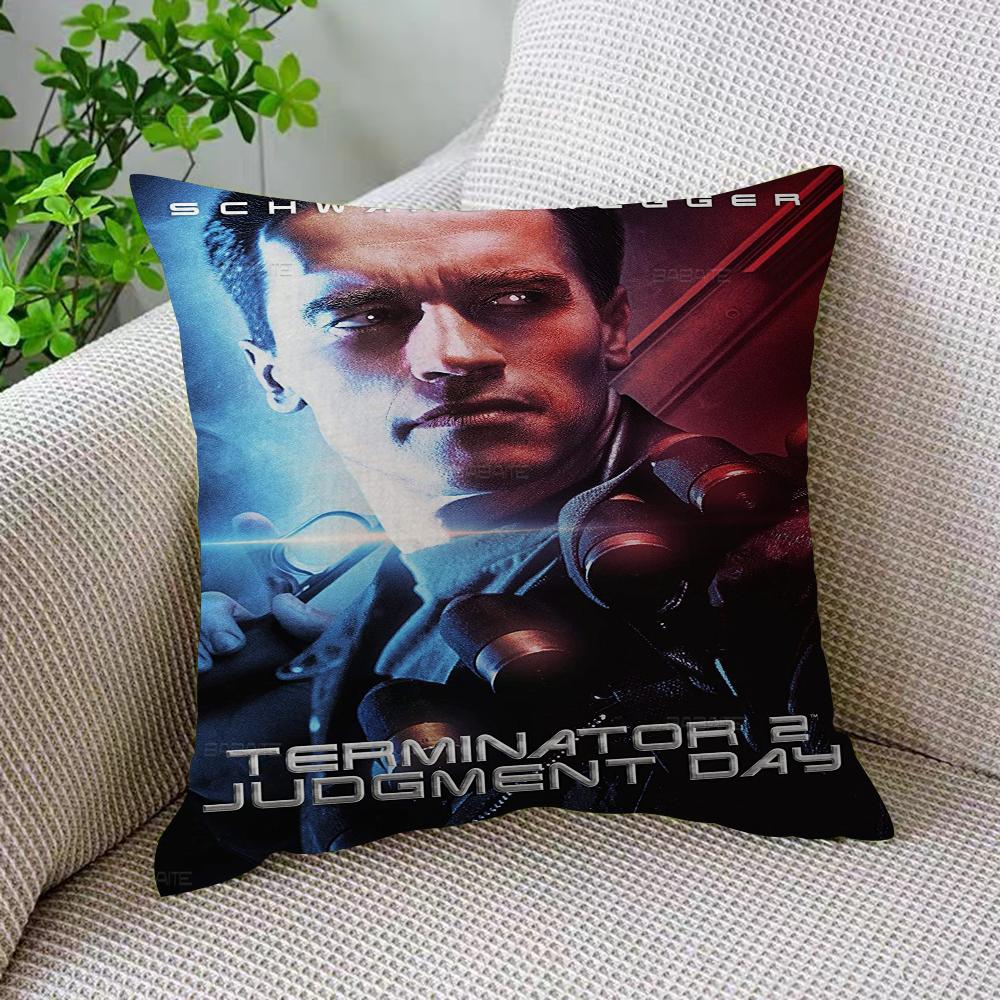 Classic Movie The Terminator Decorative Room Aesthetics Pillow Case Home Decor Bedroom Sofa Bed Couch Pillow Cover 45X45