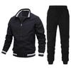 Men Suit Casual Fashion Breathable Jacket Sportwear Pants Winter Autumn Coat Boy Jogger for Home School Outdoor Sports