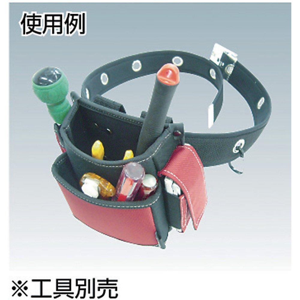 TRUSCO Red Waist Pouch with Cell Phone Holder TWP2-R Two-Tier