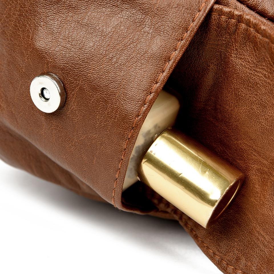 Ретро кожаная сумка через плечо женская сумка через плечо с множеством карманов модная женская сумка большой емкости новая сумка-мессенджер кошелек