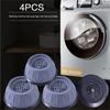 4 Pcs Rubber Washing Machine Anti-vibration Feet Anti-shock Pads and Noise Cancellation Protects Pads Laundry