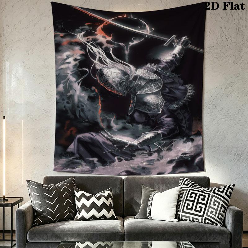 Elden Ring Land Wall Hanging Printed Fabric Blanket Decorative Tapestries for Bedroom Living Room Home Decor