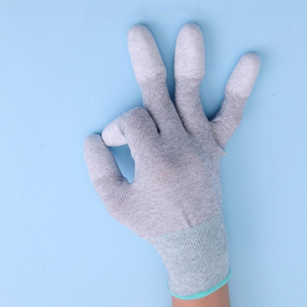 Белые антистатические перчатки, нейлоновые и углеродные защитные рабочие перчатки, рабочие перчатки для инструментов, электронные