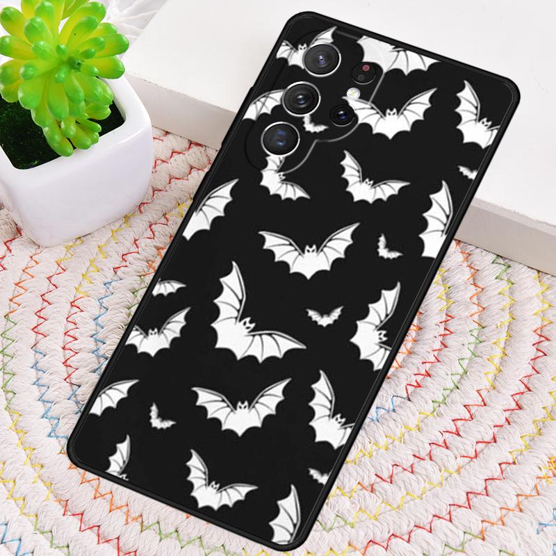 Goth Vampire Bat Gothic Silicone Phone Case For Samsung Galaxy note 10 pro S26 S25 S24 S23 S22 S21 Plus S25Ultra Capa Cover