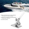 38mm/1.50in 316 Stainless Steel Marine VHF Antenna Dual Axle Adjustable Base Mount Aerial Base