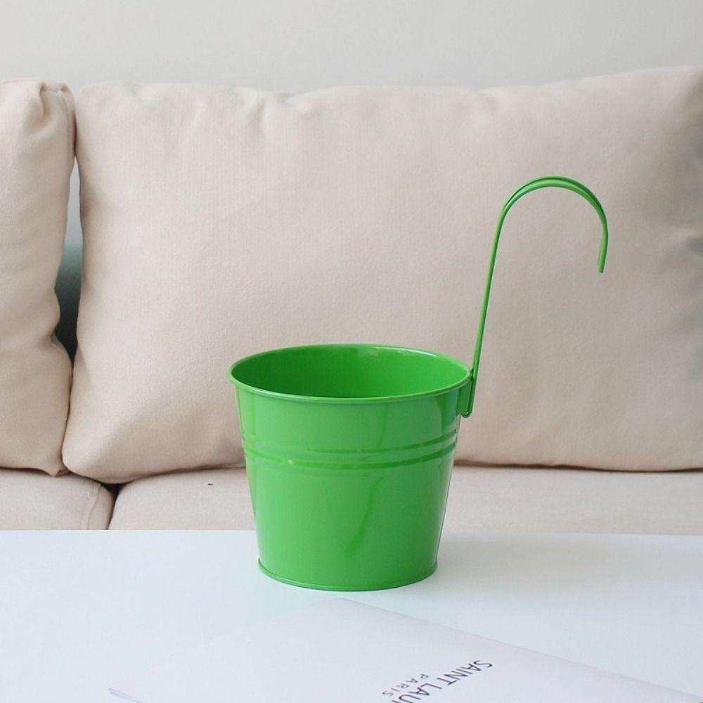 With Drainage Holes Hanging Planters Thickened Flower Pots Railing Planter Flower