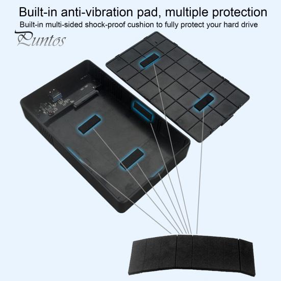 Коробка для жесткого диска 1 комплект 2,5/3,5 дюйма Корпус для HDD без драйверов Умный сон Кейс для хранения данных ABS Диск SATA на USB 3.0 Адаптер для дома Мобильный Твердотельный