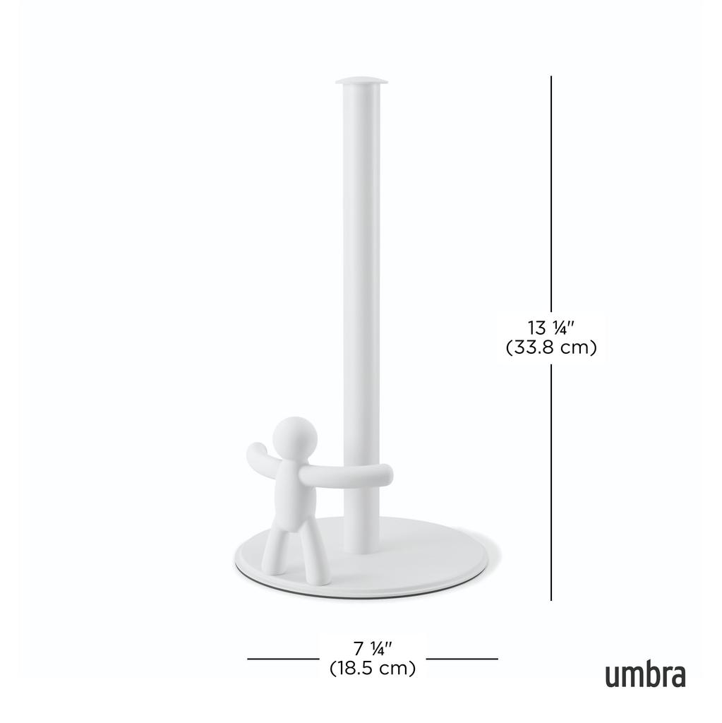 Official Umbra Buddy Paper Towel Kitchen W19 X D18 X White Holder, Storage, H34cm,