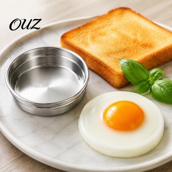 Steam Cooking Tool with Handle Stainless Steel Egg Poacher Pan, Non-stick Poached Eggs Efficient Fast Breakfast Preparation Maker, Heat Resistant