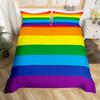 Abstract Rainbow Colorful Bedding Set Queen King Sinlge Duvet Cover Dream Polyester Comforter Covers Pillowcase Soft Bedclothes