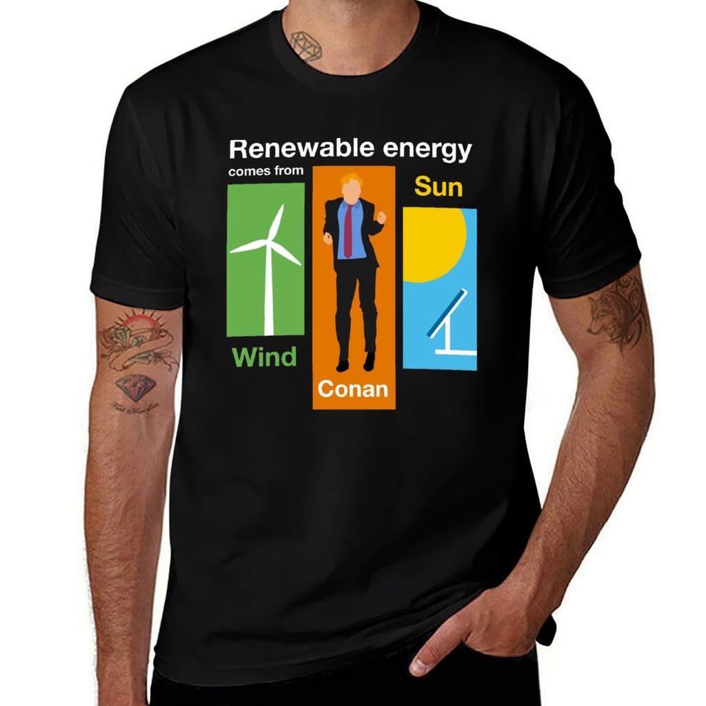 Conan Energy Tshirt Casual Minimalist Short Sleeve Top