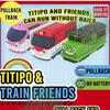 Titipo и Train Friends набор из 5 предметов игрушечная машинка с откидным механизмом