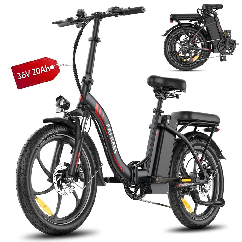 Fafrees F20+ Electric Bicycle Foldable 20" 250W Motor Electric Bike Adult Top Speed 35Km/h 36V 20AH Range 90Km Load 150kg 4 Color