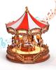 Rolife 3D Wooden Puzzle, Carousel, Christmas, with Light Effects and Music, Interior Decoration, Ambience, Entryway, Craft Kit, DIY Assembly, Time