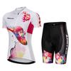 Womens Cycling Jersey Breathable Quick-Dry Mountain Road Bike Apparel Outdoor Sportswear