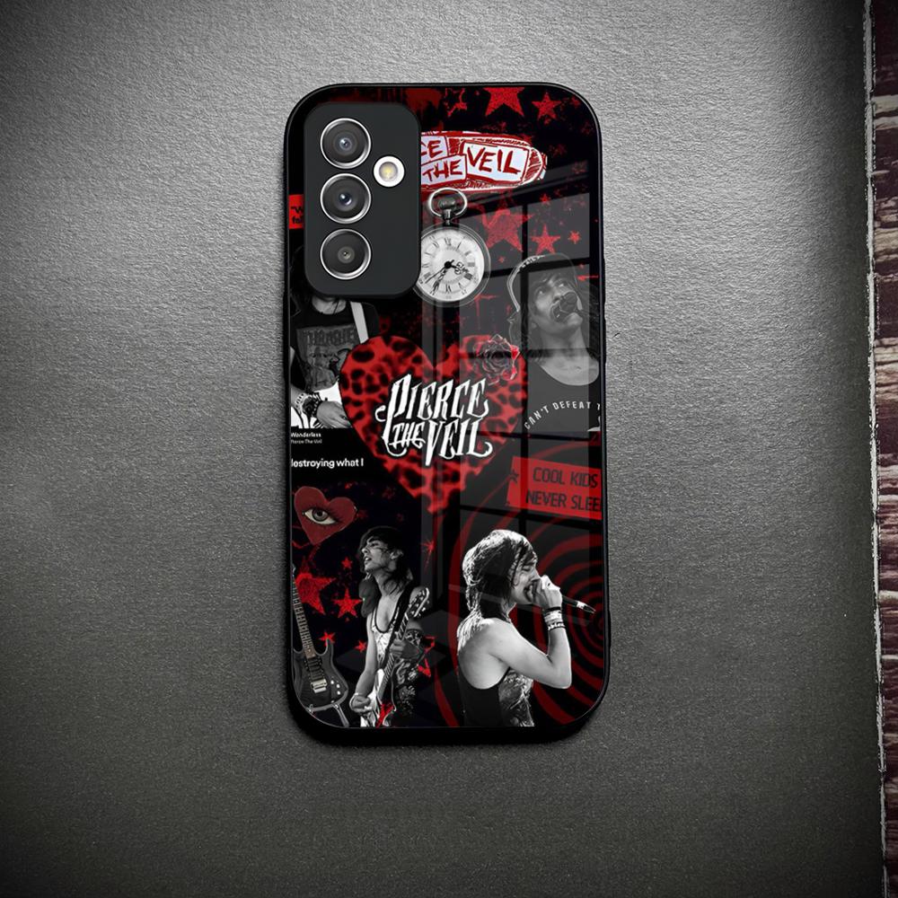 Чехол для телефона P-Pierce The Veil Band Стеклянный Для Samsung Galaxy S26 S23 S25 S24 S21 S22 S20 Ultra Fe Plus A34 A15 A14 Чехол
