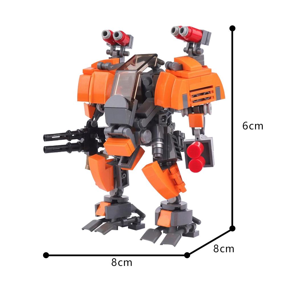 Uplink Mech Revamp Робот Модель Строительные Блоки DIY Креативный Дизайн Боевая Активность Мех Робот Сборка Кирпичи Игрушка Подарок