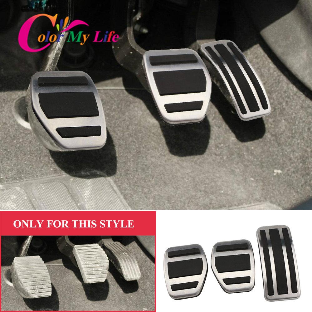 Автостайлинг Педали из нержавеющей стали для интерьера автомобиля Накладка для защиты педалей автомобиля для Peugeot 208 2014 -