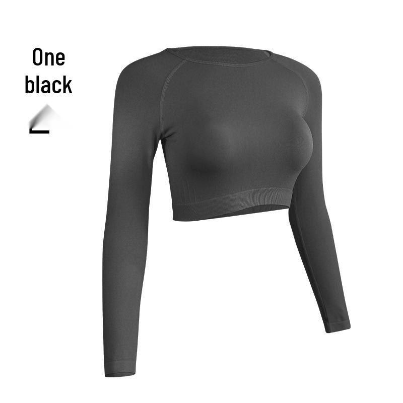 Женский бесшовный плиссированный комплект для йоги из двух частей: Завышенная талия, облегающий крой для фитнеса на открытом воздухе