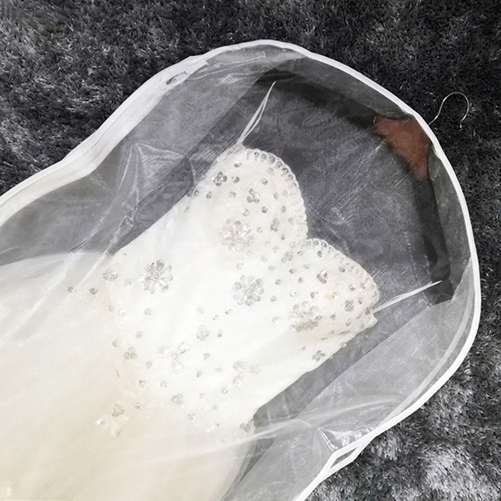 1Pcs Bridal Wardrobe Gown Storage Bag Double-sided Protective Cover Wedding Dress Dust Cover