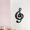 Wall Clock, Hanging Decorative Modern Gift, Non-Ticking, Silent, for Music Lovers, Cafe,