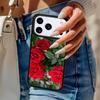 Ярко-красные розы Цветы Чехол для телефона Для iPhone 17 Air 14 15 13 12 Max Чехол Для Apple 14 15 16 16e 11 Pro Max Plus Coque
