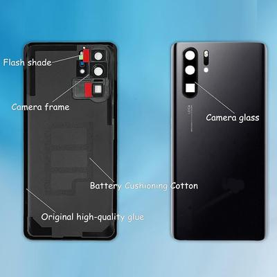 Крышка аккумулятора Задняя крышка Задняя крышка со стеклом камеры для Huawei P30 Pro