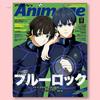 Гобелен с обложкой аниме-журнала Blue Lock, Настенное панно с Исаги Ёити и Бачирой Мегуру, Ткань с зеленым фоном для спальни, общежития