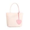 With Heart Pendant Underarm Bag Solid Color Oxford Cloth Shoulder Bag Nylon Tote Bag  Women