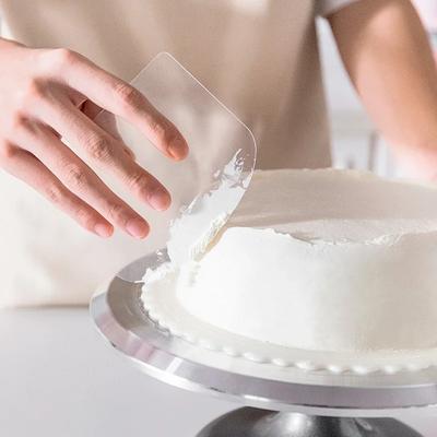 1 шт. Гибкий прозрачный пластиковый скребок для торта, разглаживатель, резак для теста, для хлеба, кондитера, пекарни, аксессуары для выпечки тортов