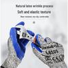 Xingyu Level 5 HPPE Blue Latex Wrinkle Coated Gloves