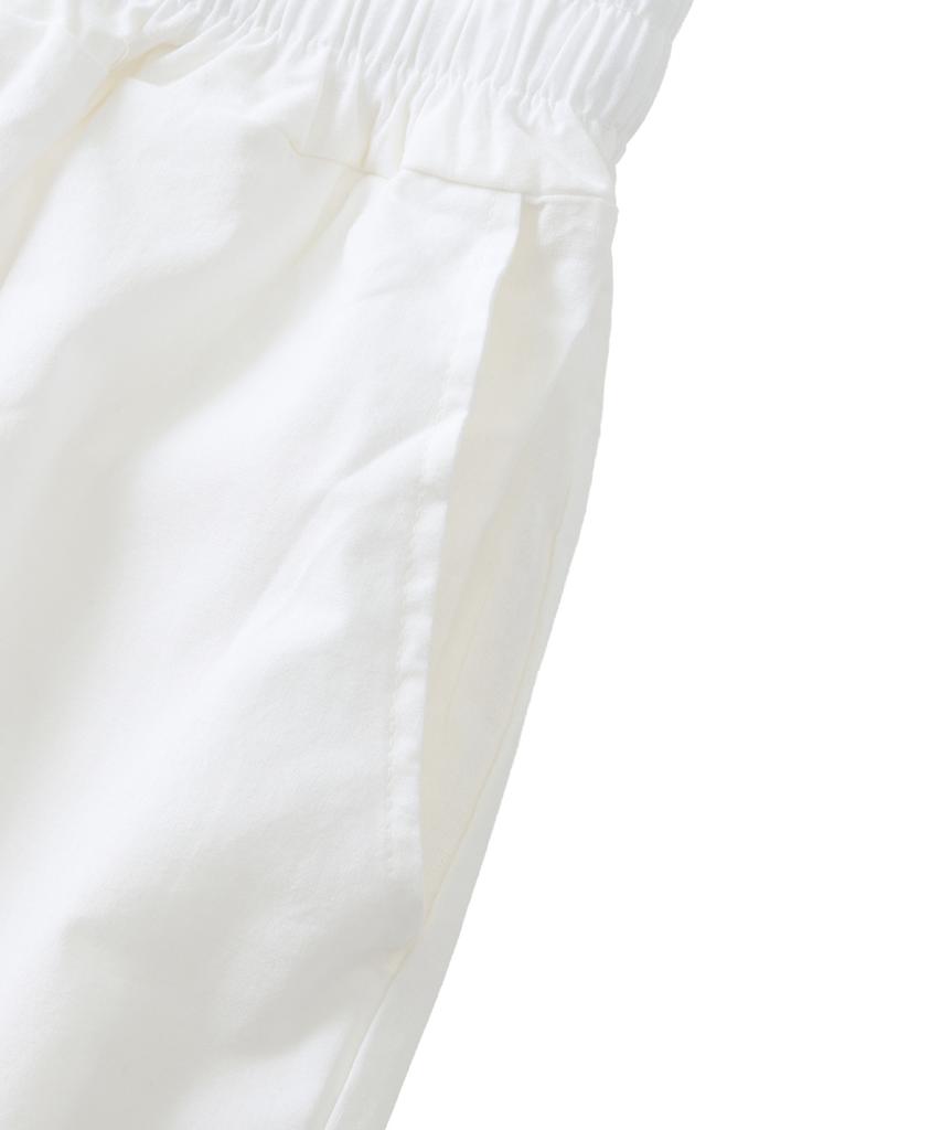 ANALOG MOOD Linen-Like Wide Pants (White)