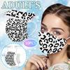 Adult Three-Layer Disposable Dust-Proof Protective Leopard Print Mask
