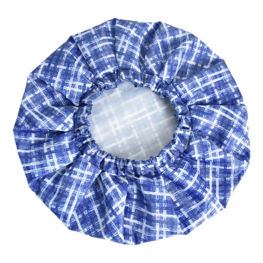 Waterproof Double Layer Bath Cap Anti-Fouling Shampoo Cap Print Hat Shower Cap  Swimming