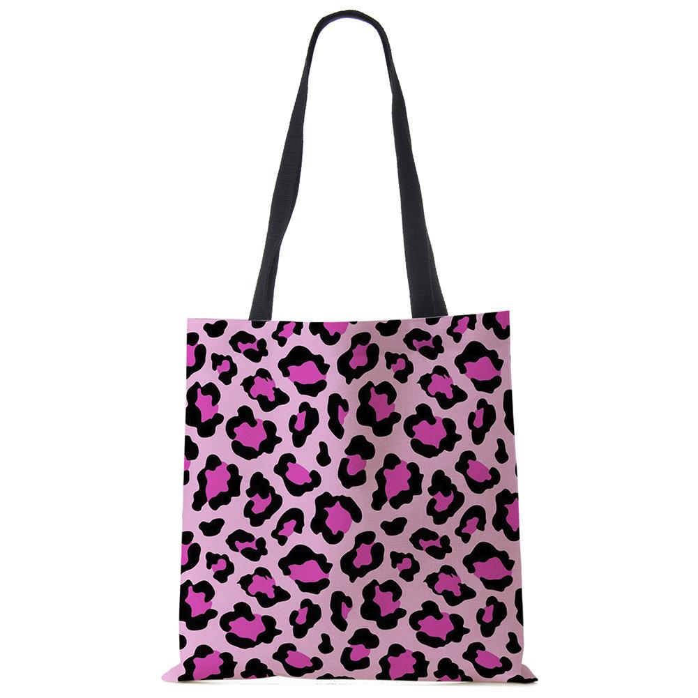 Сумка на плечо с леопардовым принтом, женская большая сумка-тоут, женская повседневная сумка для покупок на открытом воздухе