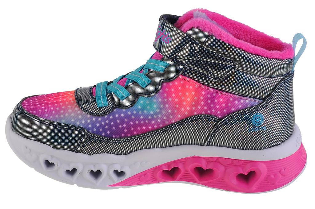 Skechers Flutter Heart Lights - Simple Amor, для девочки темно-синие зимние сапоги